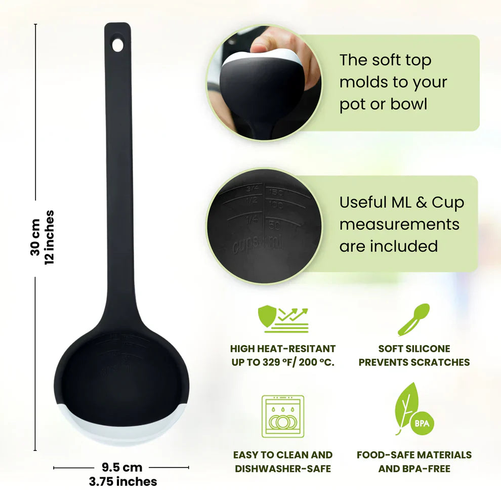 Zavinox Ã— Scoups Soft-Top Silicone Ladle â€“ Buy One Get One