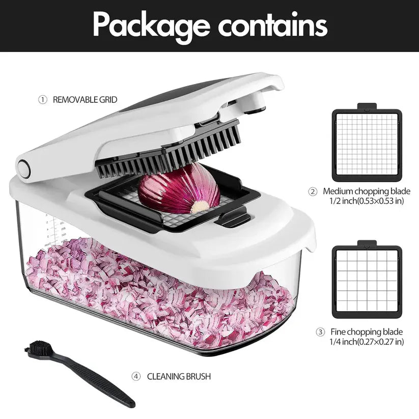 SlicePro™ Premium Vegetable Chopper & Dicer with Multi-Blade System