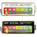 Zavinoxâ„¢  2025 Social Battery Status Brooch