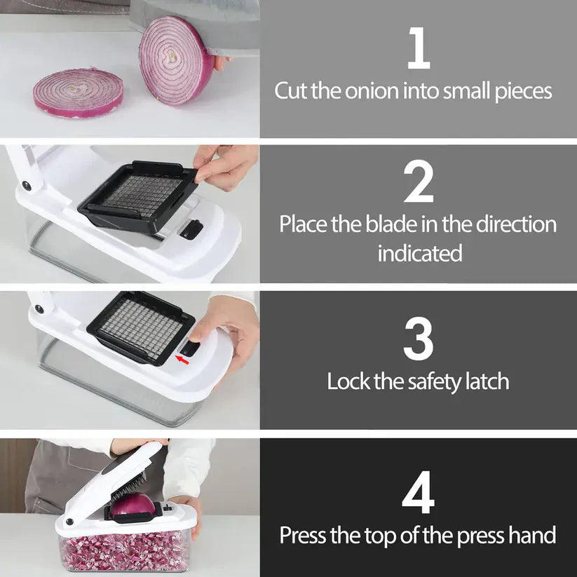 SlicePro™ Premium Vegetable Chopper & Dicer with Multi-Blade System
