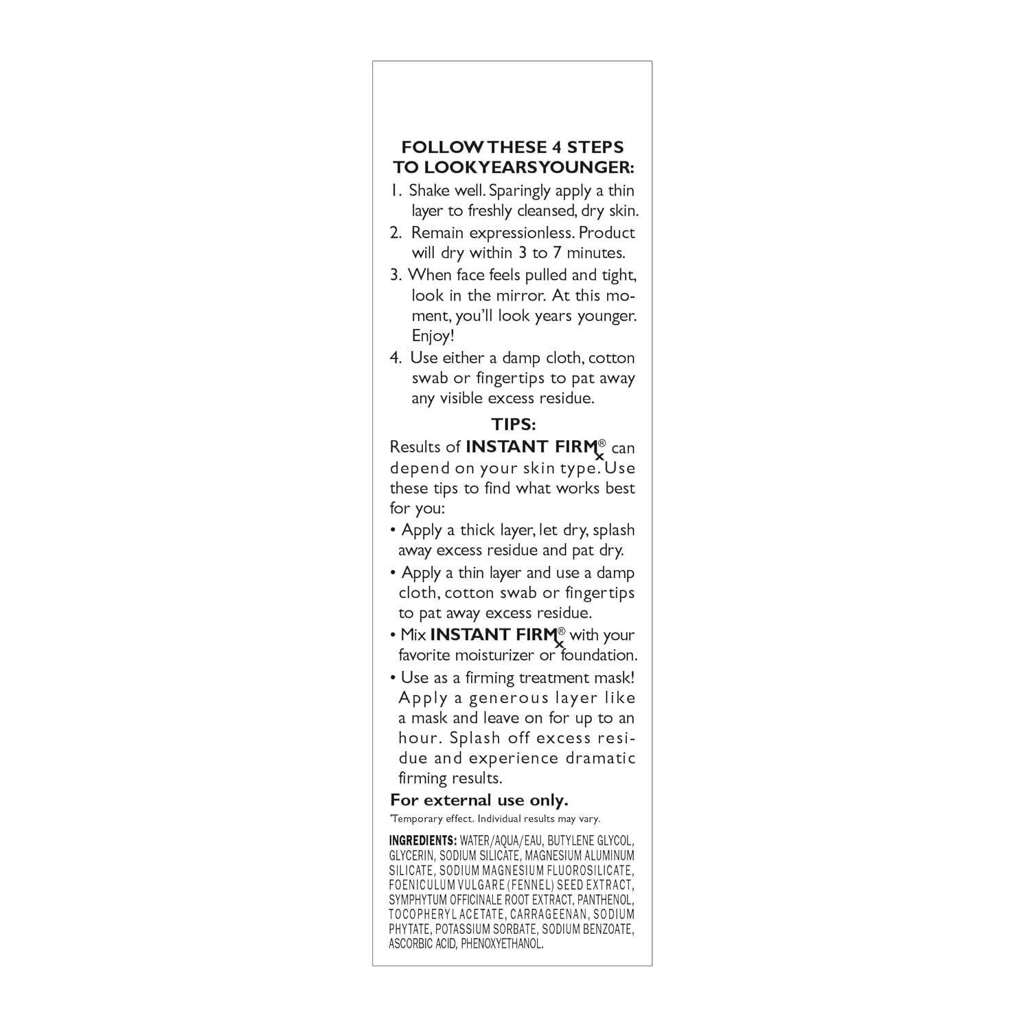 Peter Thomas Roth | Instant FIRMxÂ® Temporary Face Tightener | Firm and Smooth the Look of Fine Lines, Deep Wrinkles and Pores