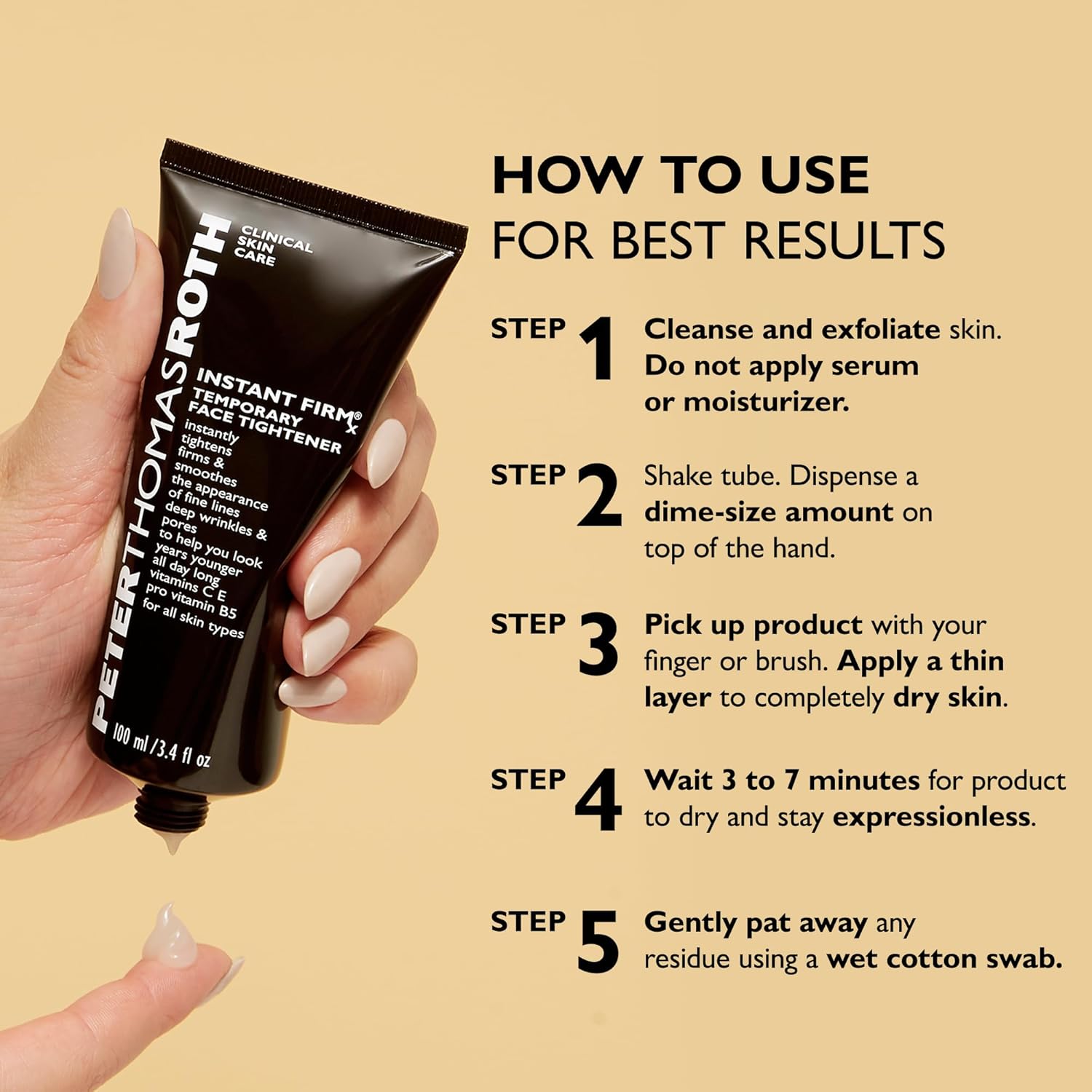 Peter Thomas Roth | Instant FIRMxÂ® Temporary Face Tightener | Firm and Smooth the Look of Fine Lines, Deep Wrinkles and Pores